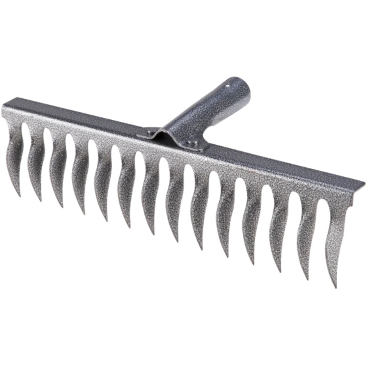 Grebla gri carbon fara coada, 350 mm, 14 dinti