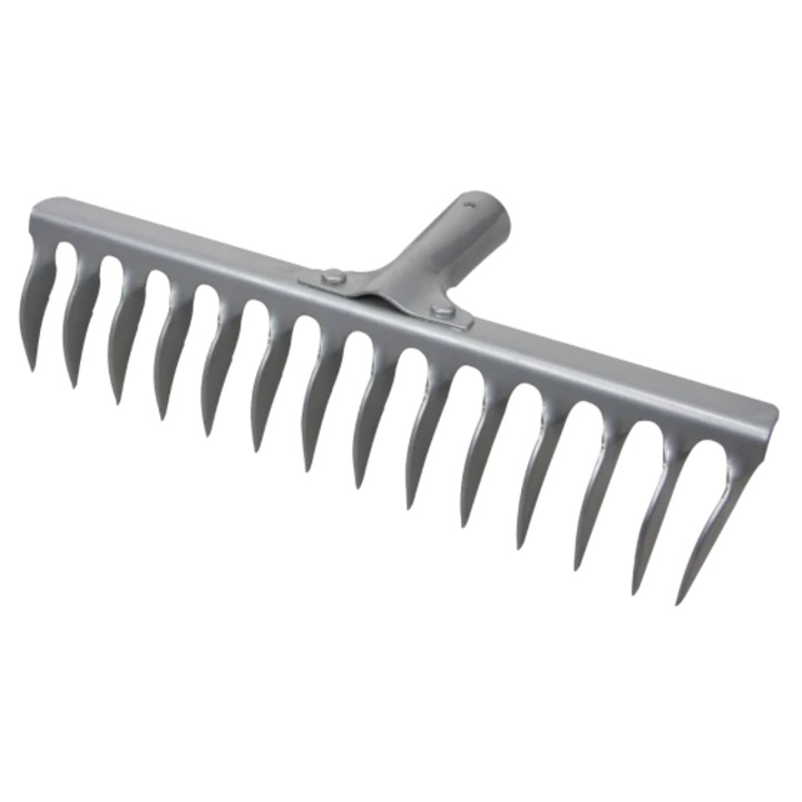 Grebla zincata fara coada, 430 mm, 16 dinti