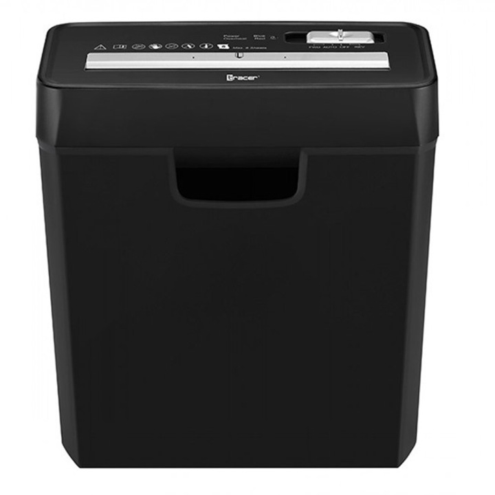 Унищожител на документи TRACER EDGY, 10л, 6 листа, реверсивен, черен