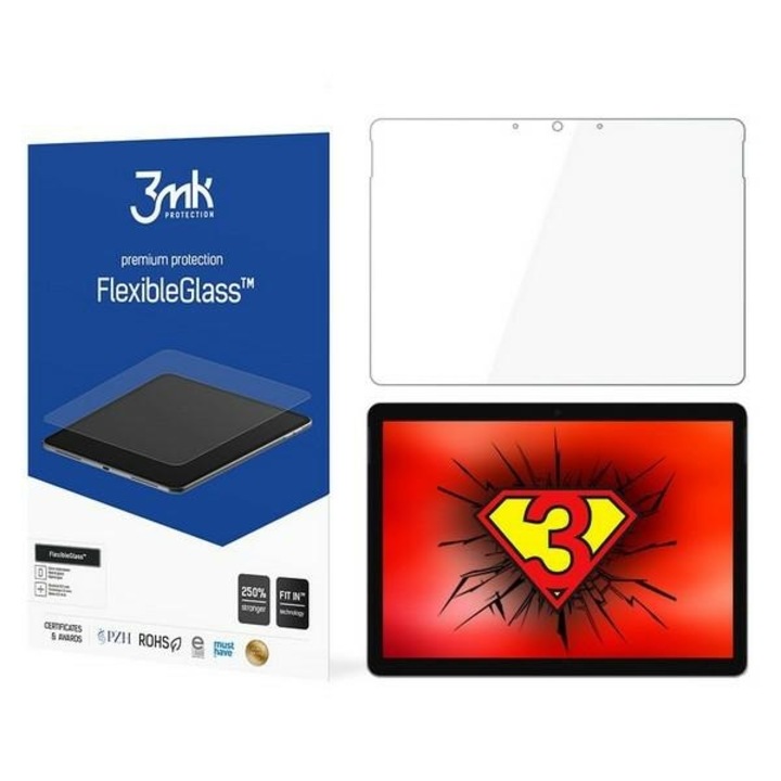 3MK FlexibleGlass védőpapír Microsoft Surface Go 2-höz, antimikrobiális védelem, 0,5 mm alatti vastagság, komplett készlet