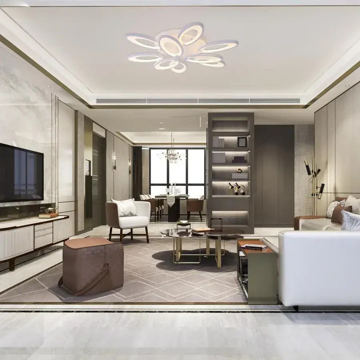 Lustra LED cu telecomanda SUNFLOWER 98 W, 9*LED, Diametru 67, Inaltime 11, IP20, Lumina dimabila, Alb