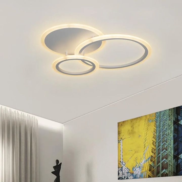 Lustra LED Alessandro DESIGN LUCY 45 W, димируема, бяла, 41.5x25x9.5cm