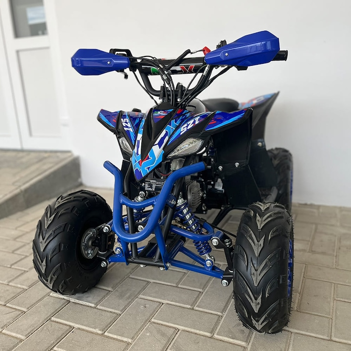 Atv Ranger 6" 110cc 4T benzina albastru automat, pornire buton, Marsalier Albastru