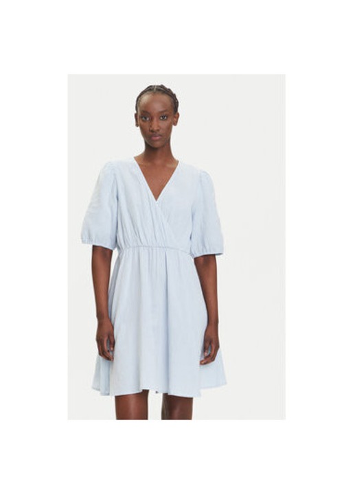 Дамска лятна рокля Pieces, 17156475, Органичен памук, Светлосин, M