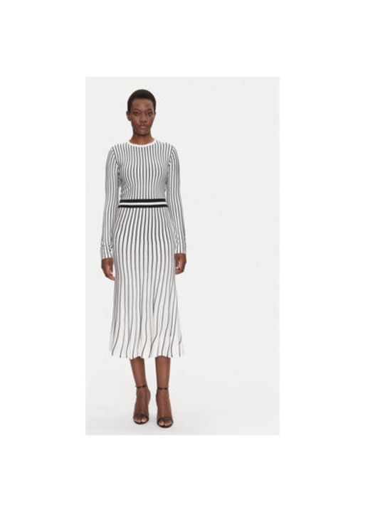 Дамска рокля Fracomina, FS25SD5002K501N8, Вискоза/Полиамид, Бяла, Бял