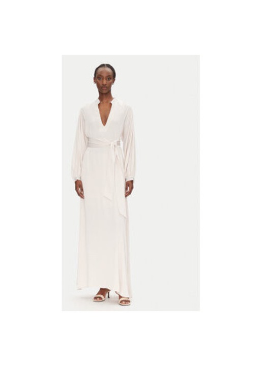 Дамска рокля Access Fashion, 53-3340, Рециклиран полиестер/Полиестер, Бежов, Бежов