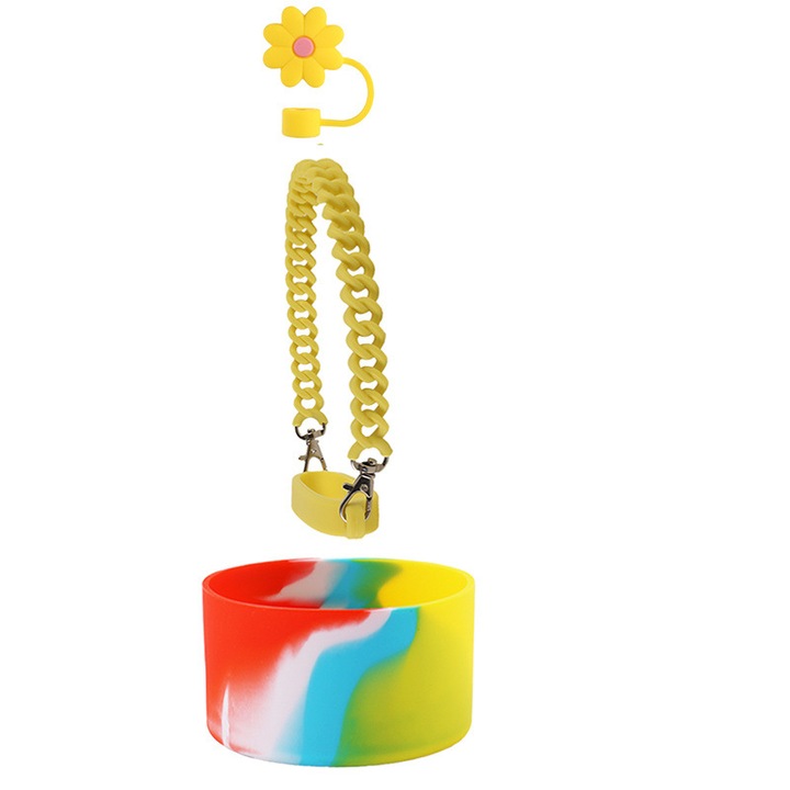 3 Tartozék készlet a Stanley Cuphoz, szilikon, Sárga