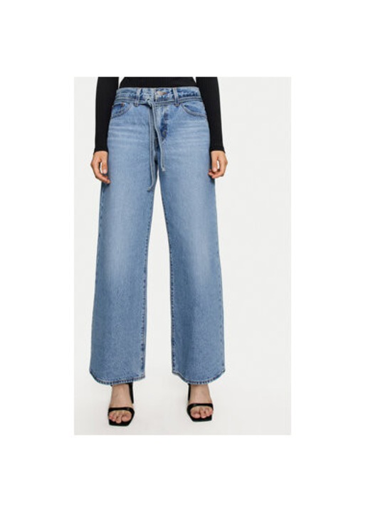 Pantaloni dama Levi S, A8701-0004, Bumbac, Albastru, Albastru