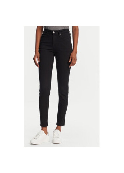 Pantaloni dama Lee, 112365072, Bumbac, Negru, Negru