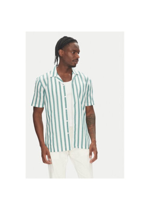 Lindbergh ferfi ing, 30-203321, pamut/lenvaszon, zold, Zöld