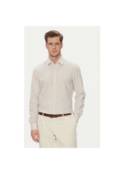 Joop Jeans ferfi ing, 10013335 30045977, len/pamut, feher, Bézs