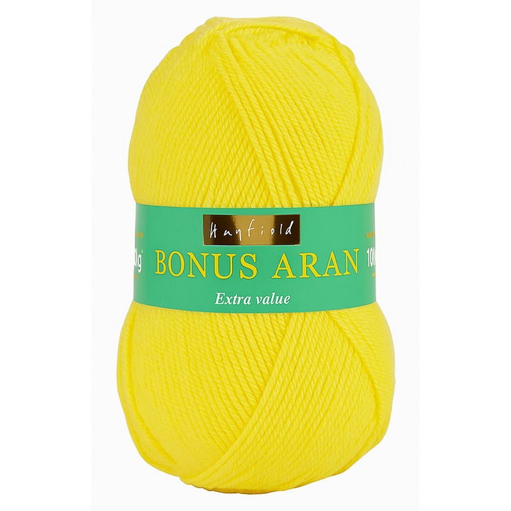 Sirdar Hayfield BONUS ARAN kötőgyapjú, élénk citromsárga