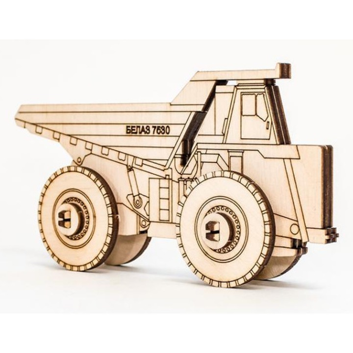 3D дървен пъзел Belaz 2D Eco Wood Art