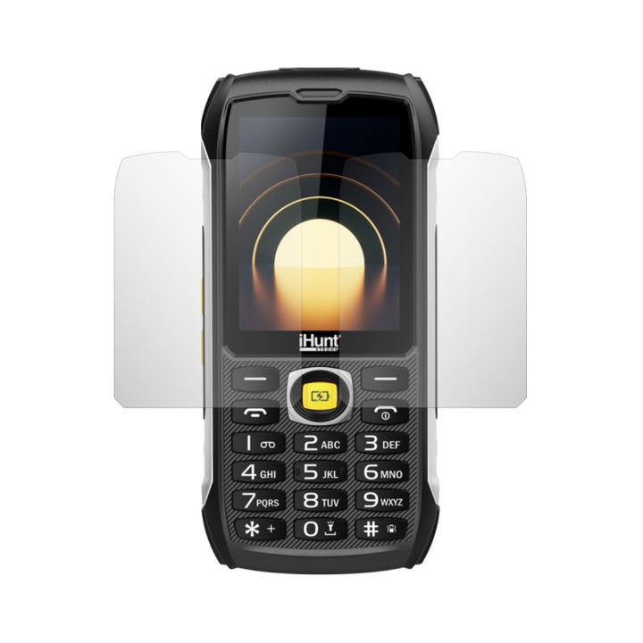 Set 2X Folie Protectie Ecran Folie24, pentru iHunt Titan Survivor 4G, 1X Ultra-Clear + 1X Mata, Acoperire Case-Friendly ( Compatibile cu Carcasa ), Adezive, Flexibile cu Auto Regenerare