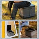 Toaleta portabila pentru camping, usoara si compacta, ideala pentru excursii, calatorii sau zone fara acces la baie, curatare usoara, capac detasabil, design practic si igienic