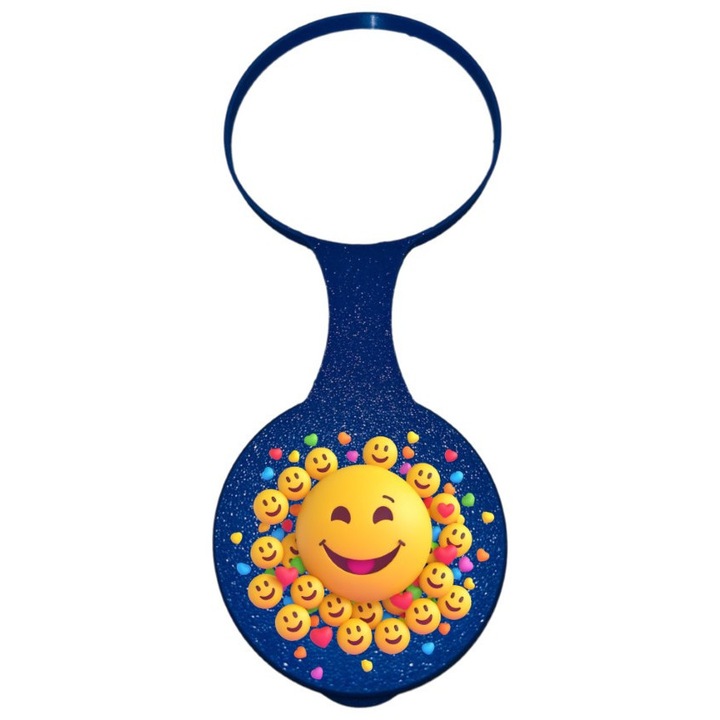 Capac plastic ClipCAP Classic Solo - albastru - mare - cu model