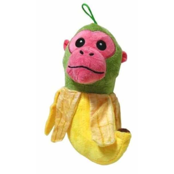 Breloc de pluș cu maimuță banană, 13 cm