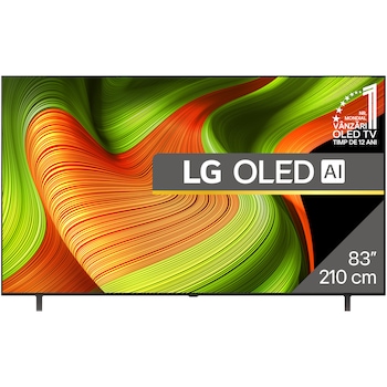 Televizor LG OLED 83B53LA, 210 cm, Smart, 4K Ultra HD, 100 Hz, Clasa F (Model 2025)