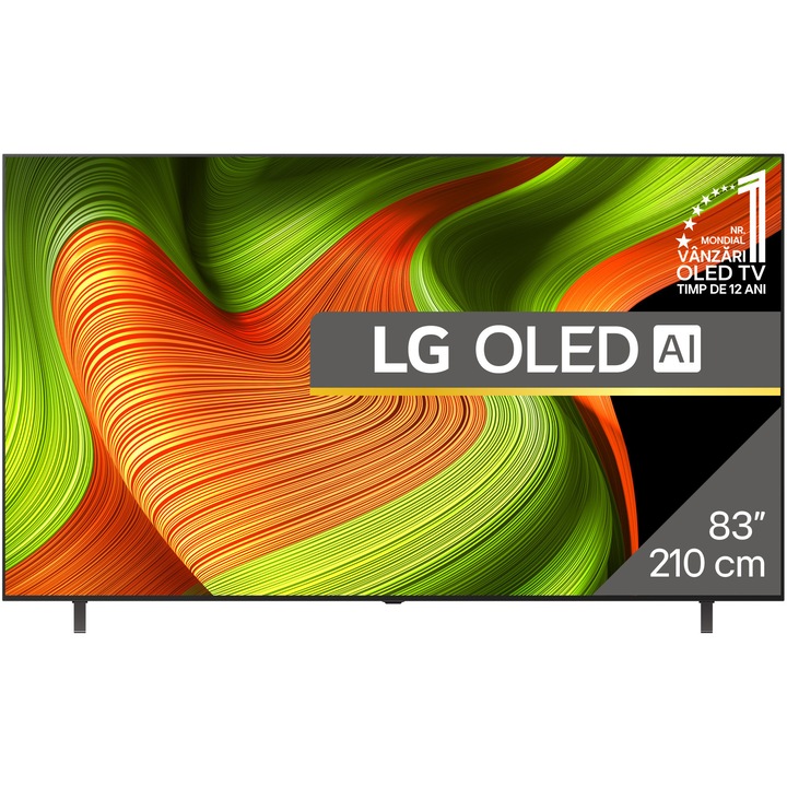 Televizor LG OLED 83B53LA, 83" (210 cm), Smart, 4K Ultra HD, 100 Hz, Clasa F (Model 2025)