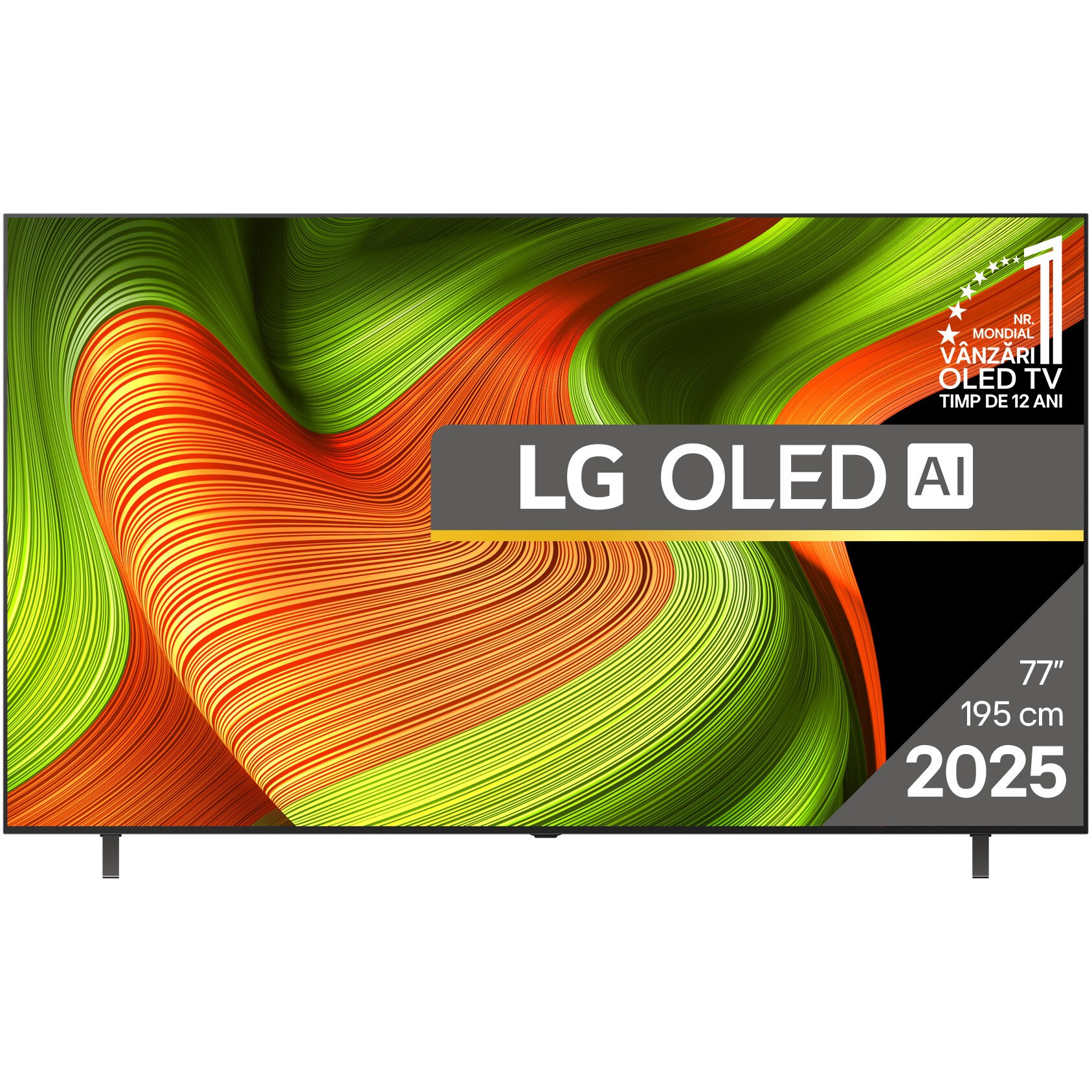 Televizor LG OLED 77B53LA, 195 cm, Smart, 4K Ultra HD, 100 Hz, Clasa F (Model 2025)
