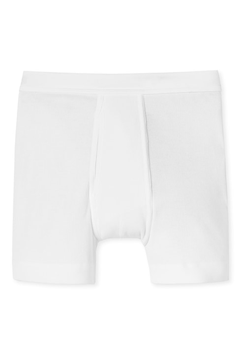 Schiesser, Boxeri de bumbac Essentials, Alb