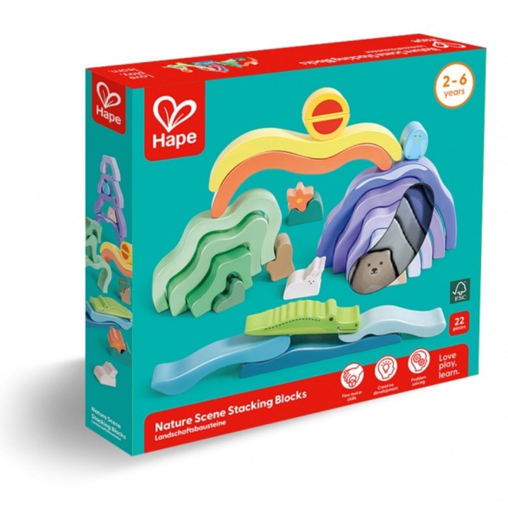 Блокчета за подреждане, Hape, 22 части