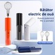 Tel electric pentru oua, reglare cu 3 viteze, pliabil, usor de curatat, compact si portabil, incarcare USB, 19, 5x4, 3cm, albastru