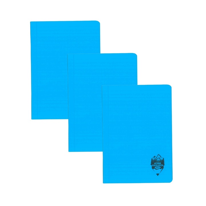 Комплект 3 тетрадки Daco A5, 48 листа, 70 гр/кв.м, линии, Син