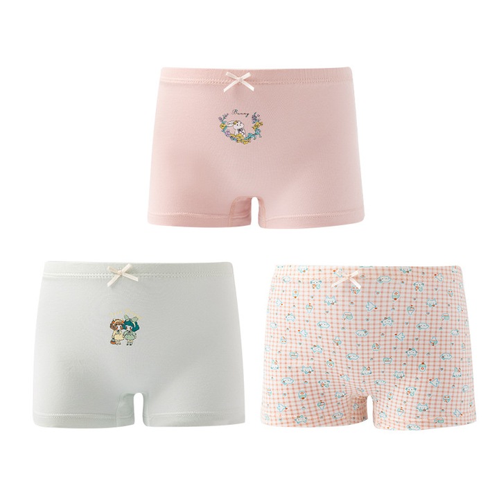 Gyermek fehérnemű szett, Only love, kék, rózsaszín, pamut, 3 darabos, 125-135cm