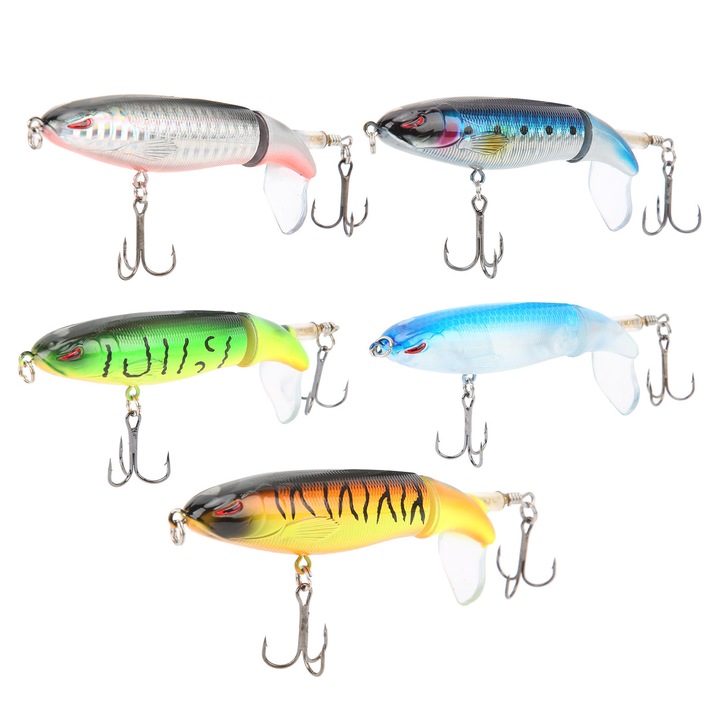 5 darabos műcsalik szett Propeller 9cm/13g, műanyag, többszínű