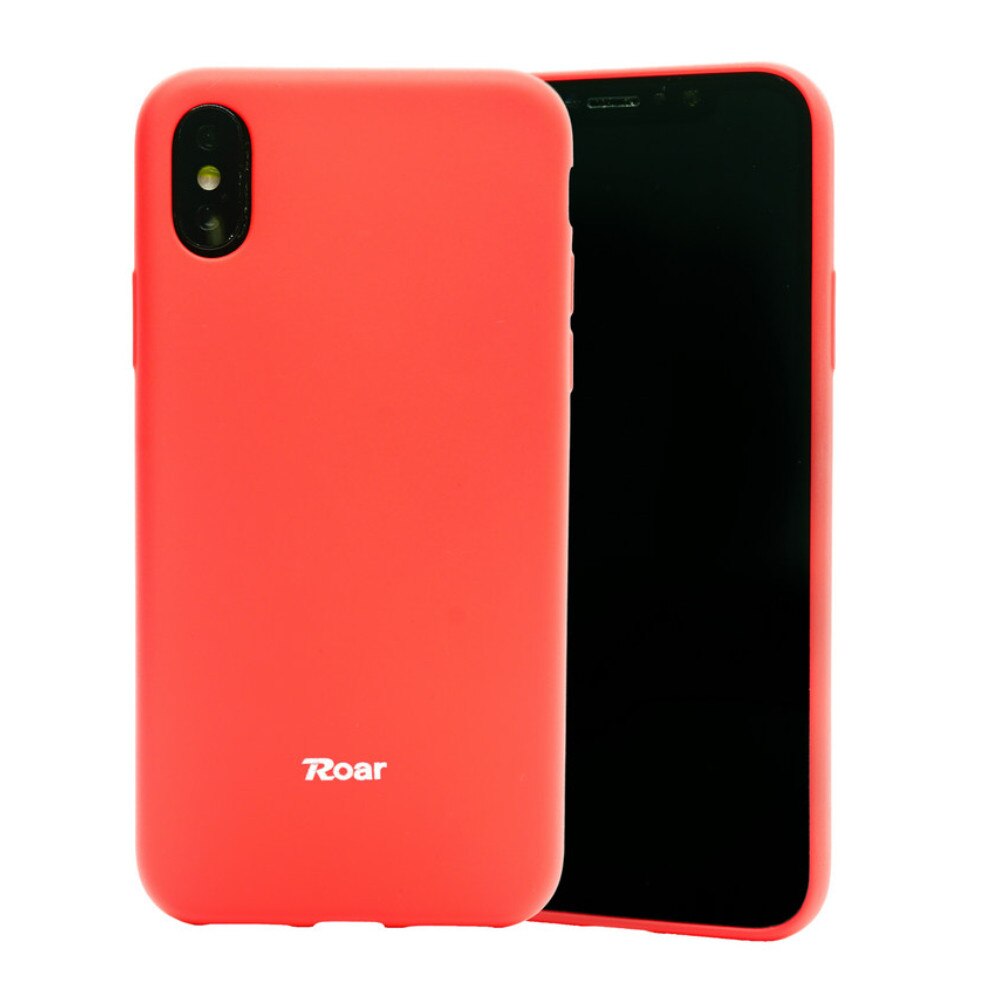 Husa din silicon mat Roar pentru iPhone X, rosu