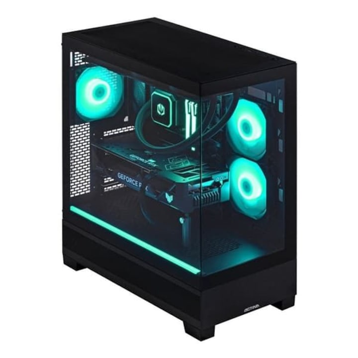 Desktop PC Actina Midi Tower, AMD 9900X 12 C / 24 T, 4.4 GHz - 5.6 GHz, 32 GB RAM, 2 TB SSD, NVIDIA GeForce RTX 5080 16 GB, Fara sistem de operare