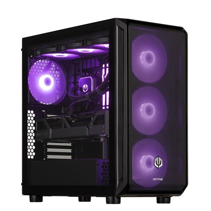 Desktop PC Actina Midi Tower, Intel 265F 20 C / 20 T, 1.8 GHz - 5.3 GHz, 32 GB RAM, 2 TB SSD, NVIDIA GeForce RTX 5070 Ti 16 GB, Fara sistem de operare
