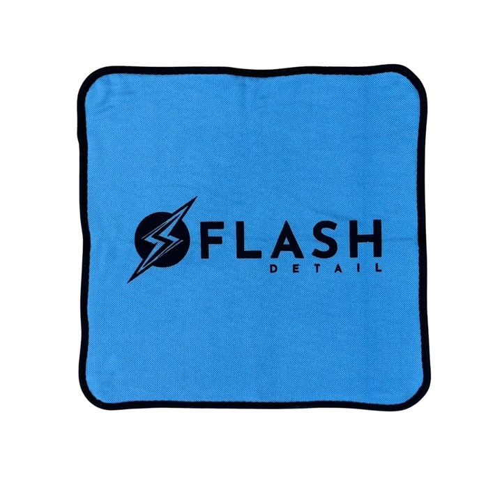 Кърпа за сушене на кола XL, ултра абсорбираща, с ярки детайли, усукана примка, микрофибър, 40x40 см, синя