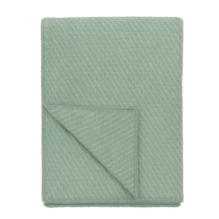 Patura Din Lana Naturala Klippan, 65x90 Cm, Pled Lana, Merinos, Moale Si Calduros, Pentru Bebelusi, Patut Sau Carut, Culoare Verde Deschis, Premium