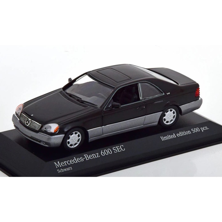 Mercedes Benz 600 SEC C140 Coupe 1992 1:43 Minichamps autómodell