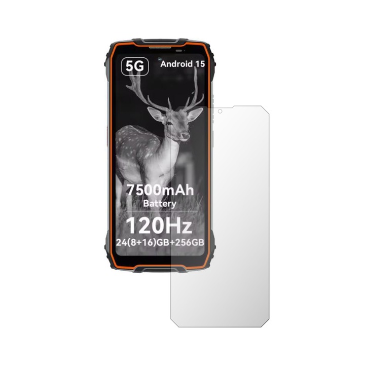 Протектор за екран Folie24, за Blackview BL7000, 1X ултра прозрачен с покритие, подходящо за калъф (съвместим с калъфа), самозалепващ се, гъвкав със саморегенерация