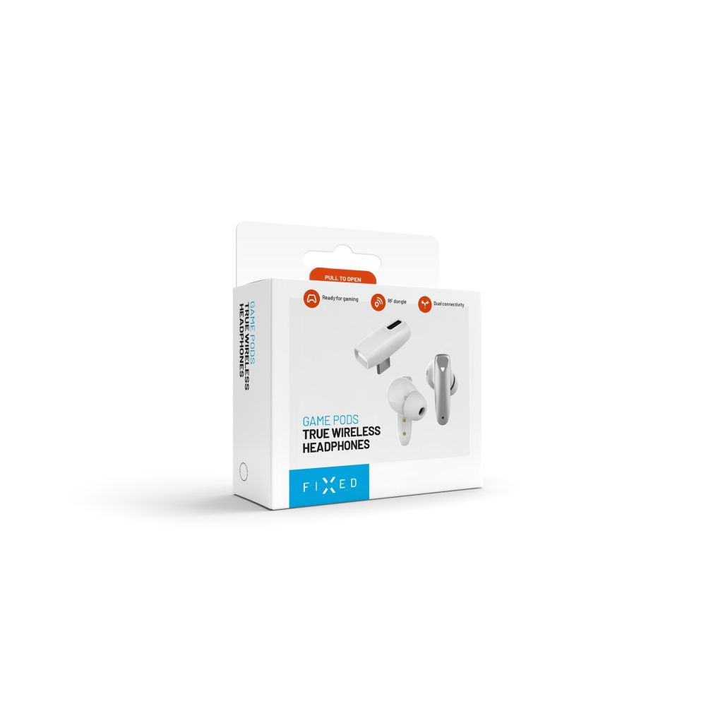 Handsfree Bluetooth Fixed Pods, TWS, Alb