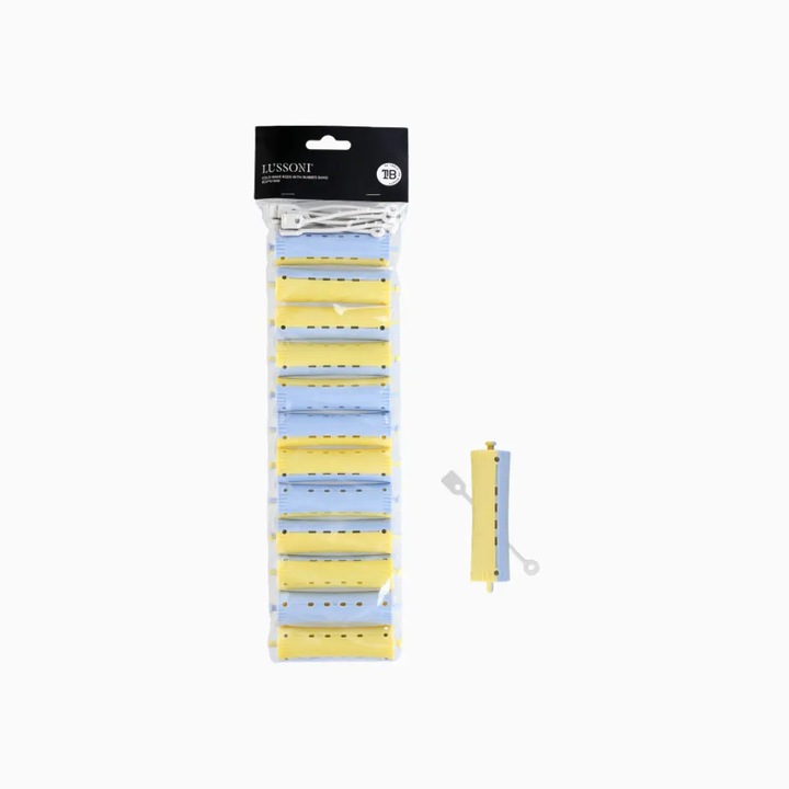 Lussoni hajcsavarók, 12 darabos készlet, 22x91 mm, tartós hullámosításhoz