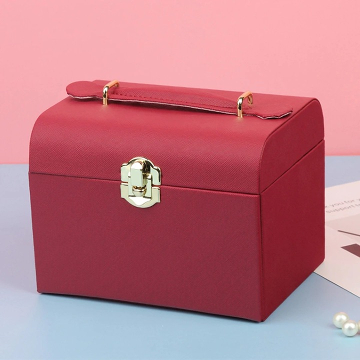 Ékszerdoboz, Xylia AC013, Piros