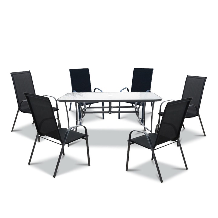 Set de mobilier de gradina Leziter Ardo 6+1