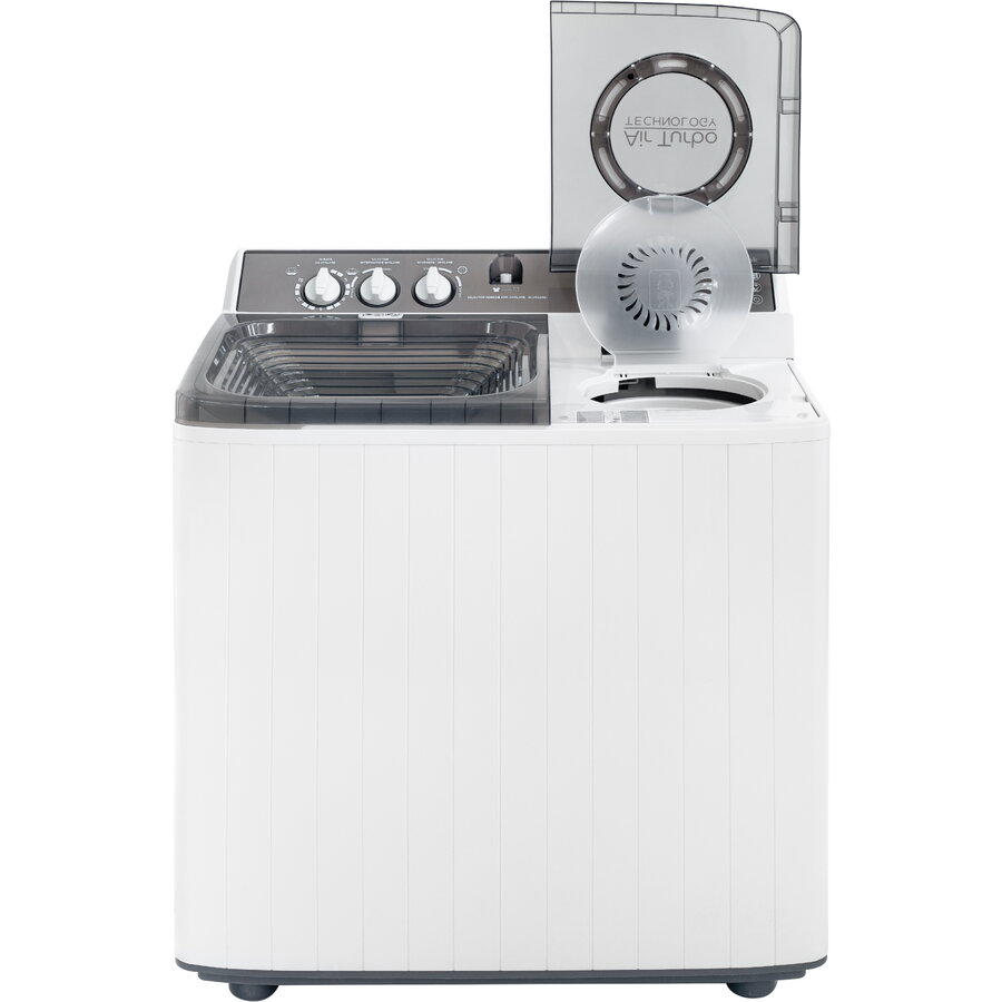 Masina de spalat rufe semi-automata Nobeltek, 10 kg spalare, 5 kg stoarecere, alb/gri