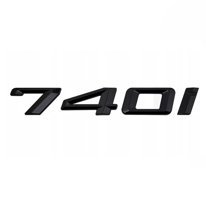 Emblema 740i spate portbagaj BMW, negru
