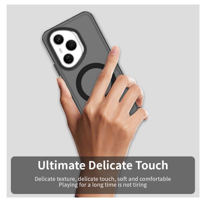 Husa Upzz® Tech Candy Compatibila Cu Honor 400 Pro, Tehnologie Magsafe, Protectie La Camera si Colturi, Negru