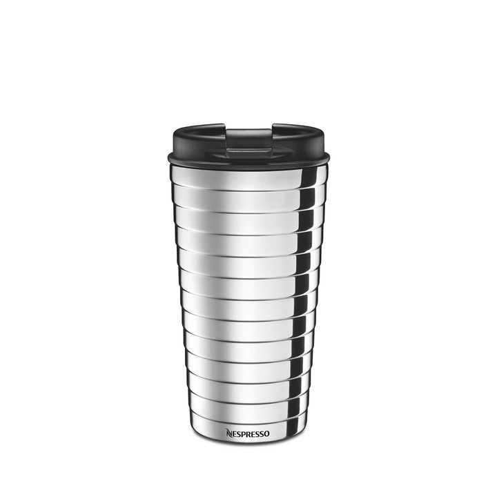 Nespresso hőszigetelt bögre, rozsdamentes acél, 345 ml, szivárgásmentes