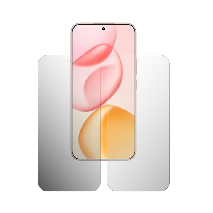 Комплект от 2x iSkinz Matte Screen Protector за Honor 400 - Full Cut, Invisible Skinz Matte, Anti-Fingerprint, Anti-Reflective, Adhesive и Globy Silicone