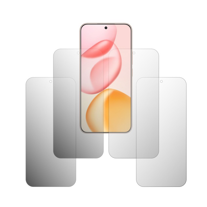 Комплект от 4 протектора за екран Folie24, за Honor 400, 2X ултрапрозрачни + 2X матови, пълно покритие на дисплея и подходящи за калъф, самозалепващи се, гъвкави със саморегенерация