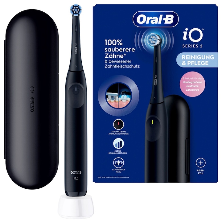 Elektromos fogkefe, Oral-B iO Series 2 Night Black, Fekete
