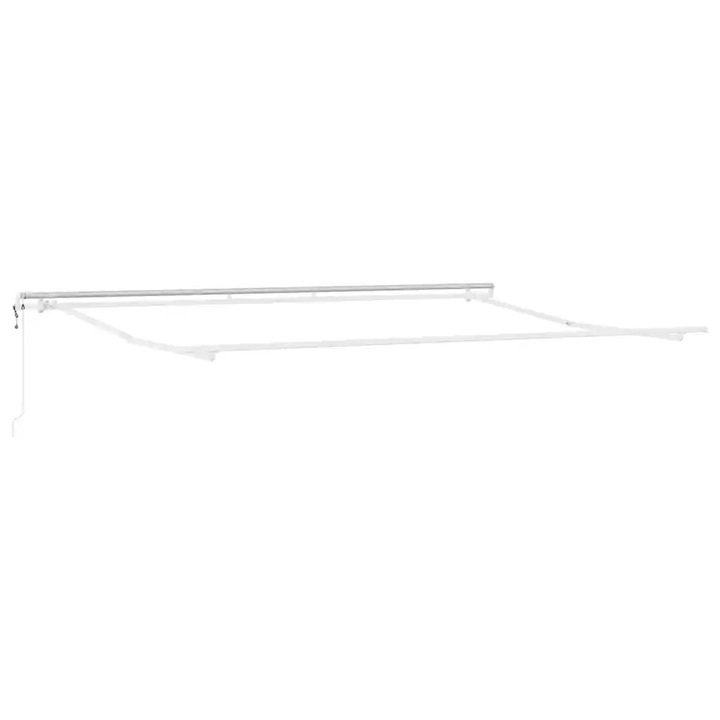 Сенник vidaXL, Бяло, 4, 5 × 3 m, Метал