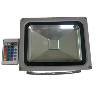 Proiector LED Flood Light, COB LED, cu telecomanda, 16 milioane de culori Proiector LED Flood Light, COB LED, cu telecomanda, 16 milioane de culori